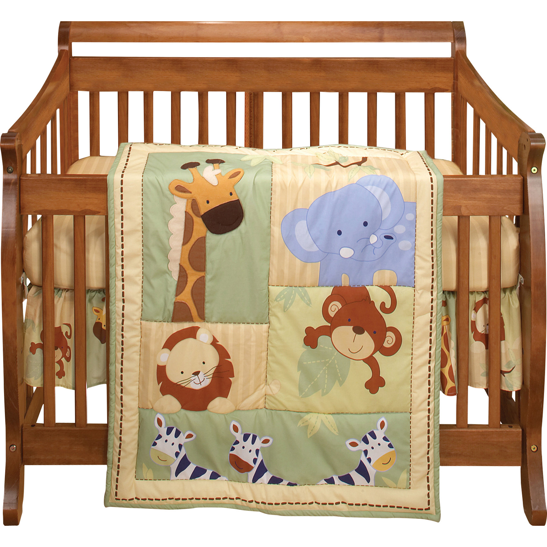 Little Bedding Safari Kids 3 Piece Crib Bedding Set & Reviews Wayfair